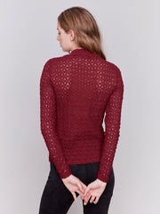 Charlie B. Lace Mock Neck- Multiple Colors!