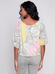 Charlie B. Off Shoulder Cotton Blouse- 2 Prints!