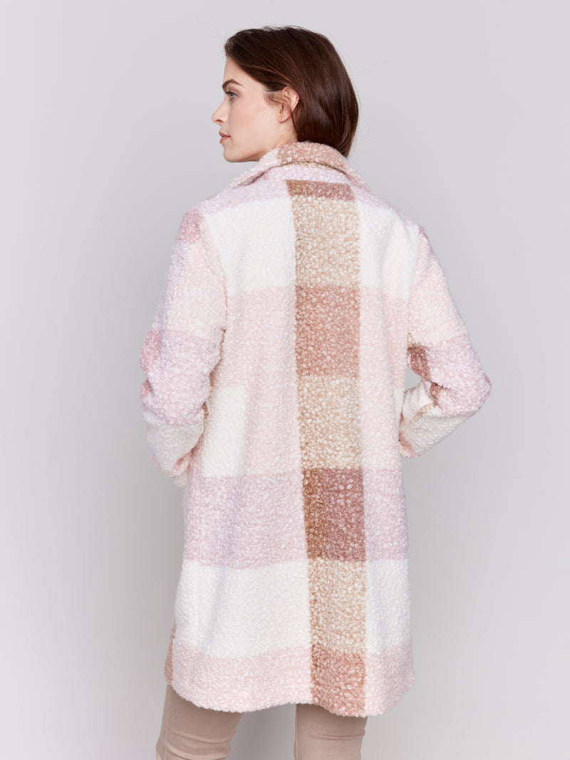 Charlie B. Plaid Boucle Coat- Multiple Colors!