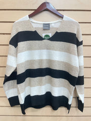 Bold Stripe V-Neck Sweater- 3 Colors!