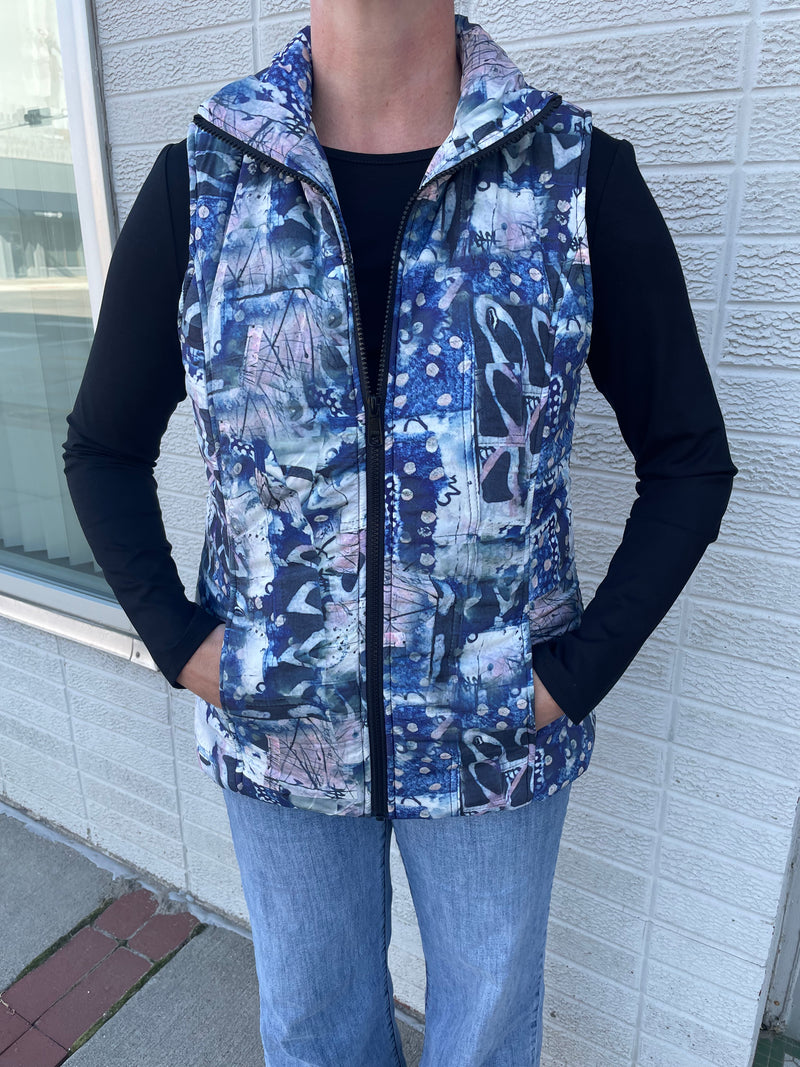 Ethyl Print Puffer Vest- Multiple Prints!