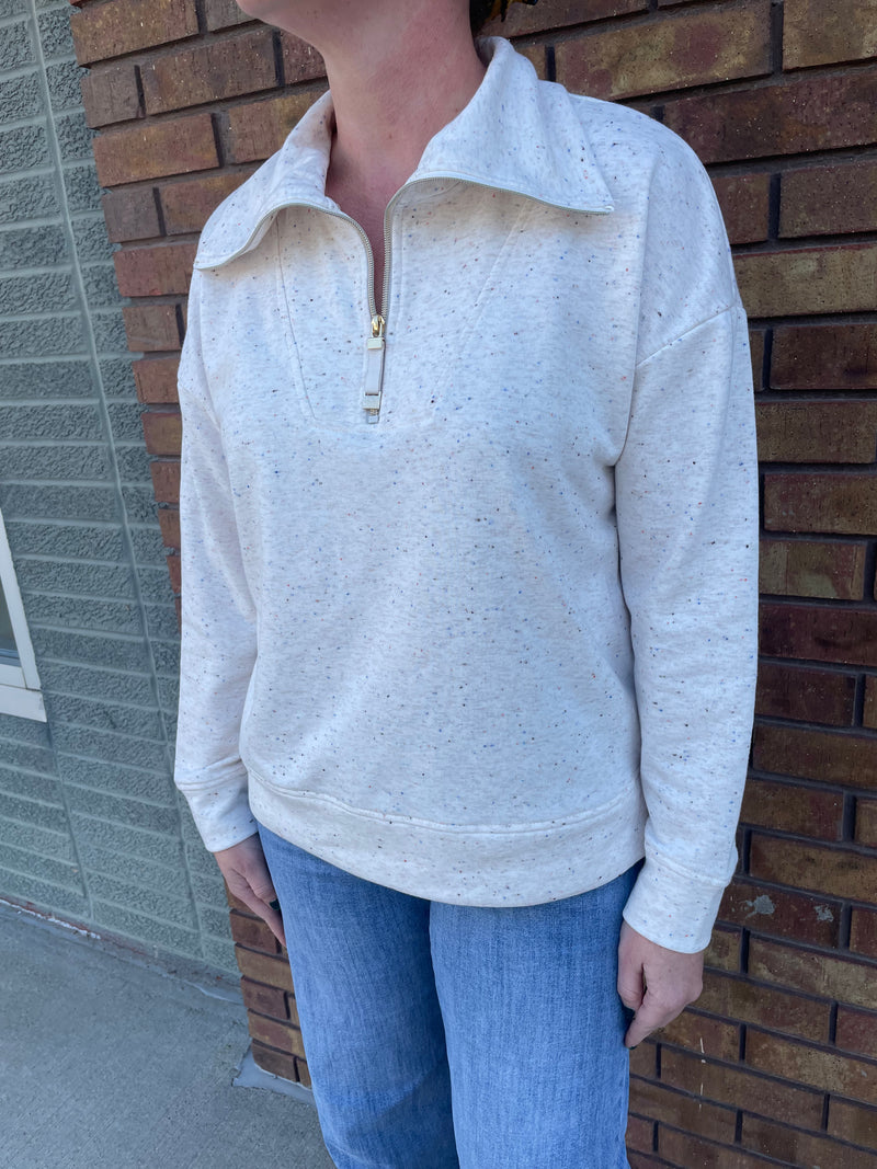 Confetti  1/4 Zip Pullover- Multiple Colors