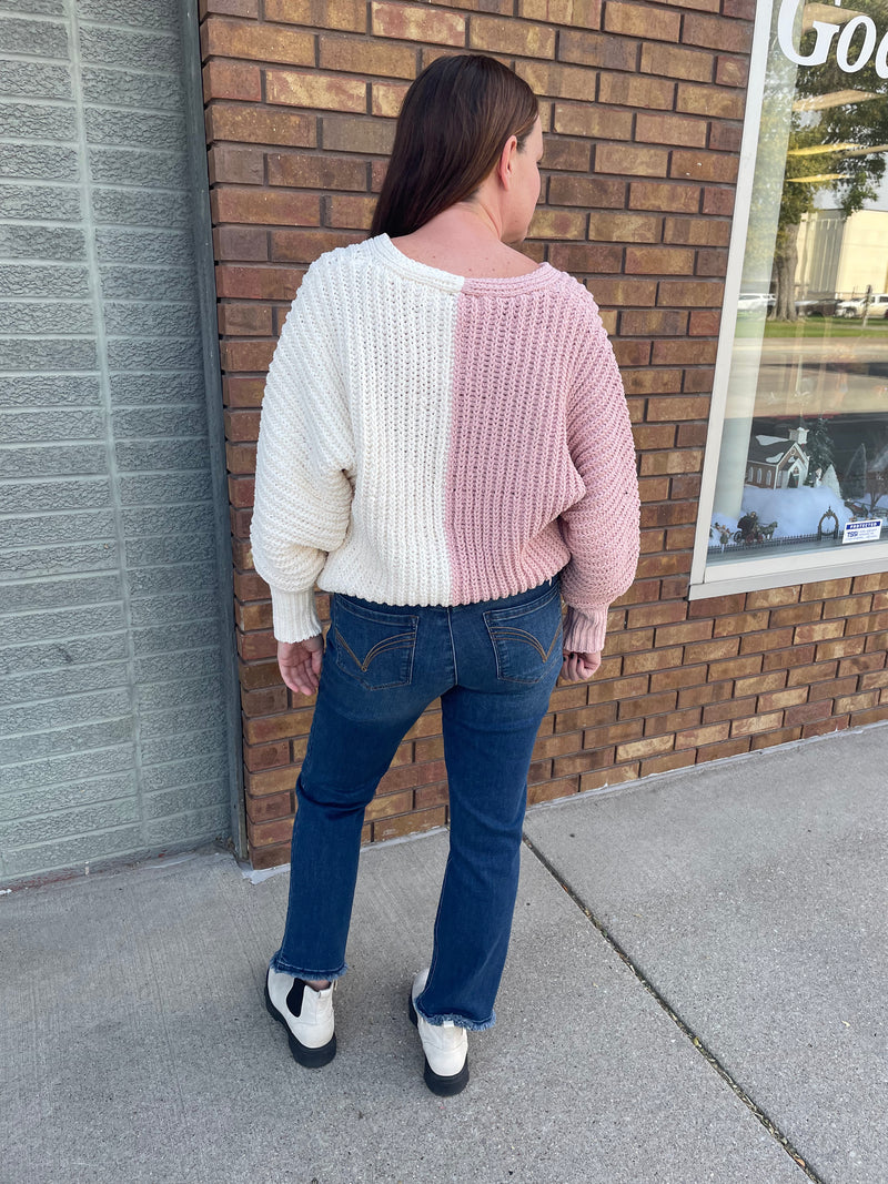 Chunky Two-Tone Sweater- 2 Colors!