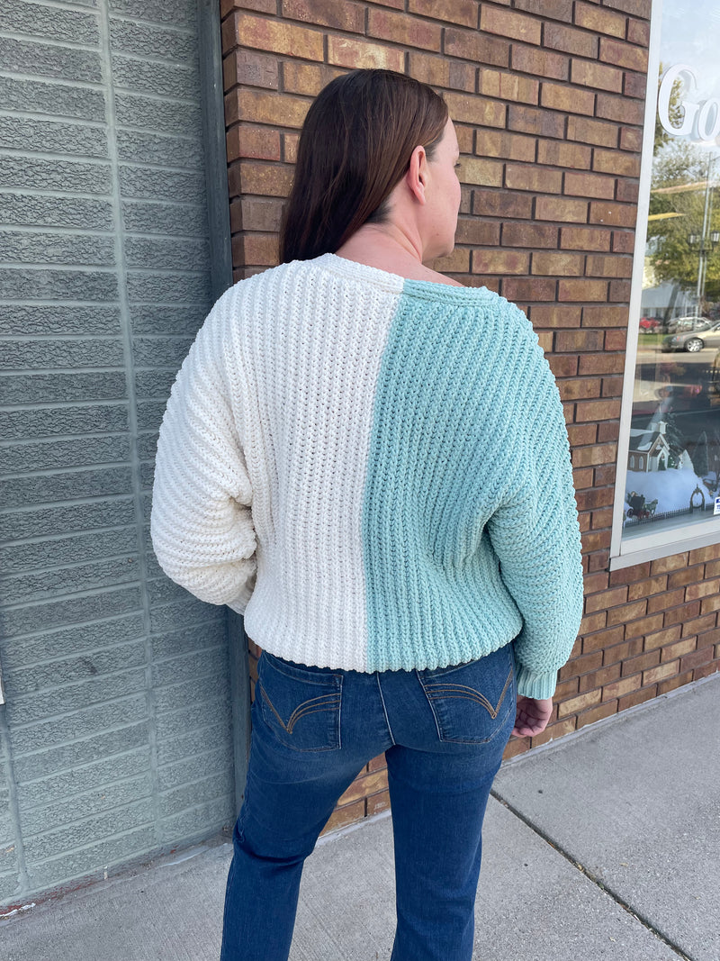 Chunky Two-Tone Sweater- 2 Colors!