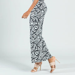 Clara Sun Woo Leaf Stripe Palazzo Pant