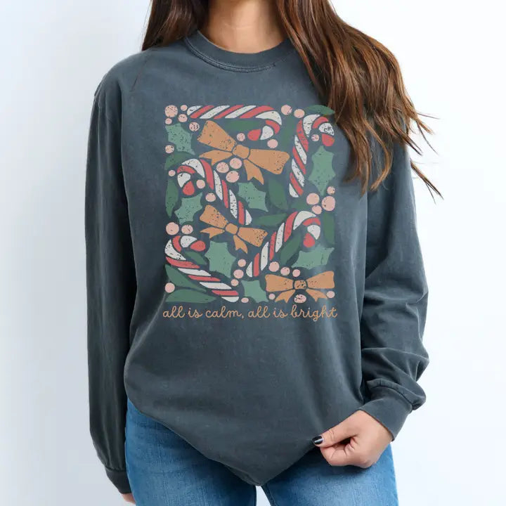 "All Is Calm" Long Sleeve Tee