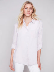 Charlie B. Long Linen Button-Up Shirt- 2 Colors
