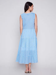 Charlie B. Cotton Voile Stripe Dress